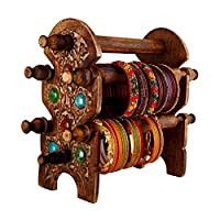 Santarms Stylish Wooden Bangle Stand For Women Organizer Chudi Holder New Churi Bengals Wardrobe Bangles