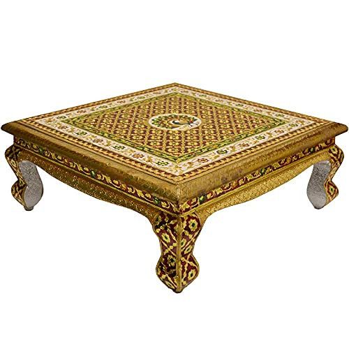 Santarms Meenakari Wooden Chowki