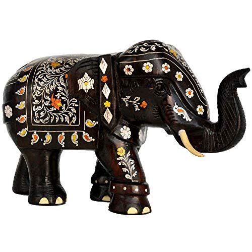 Santarms Inlay Elephant Showpiece Big Size