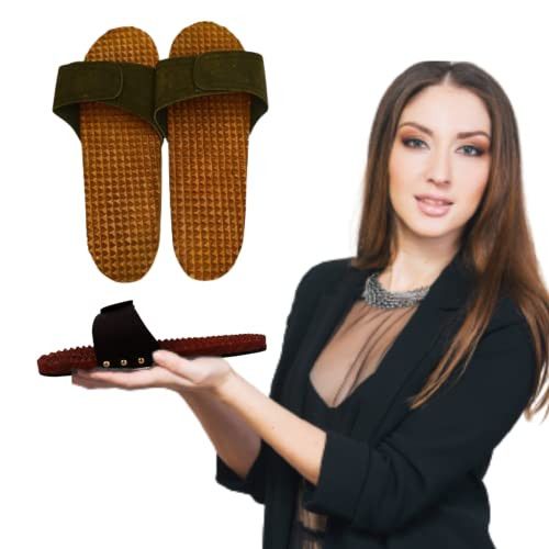 Santarms Acupressure Slippers For Men Women Foot Massager Wooden Acupuncture Gift Mom Dad Gifts Home Accupressure Tools Bathroom Slippers | Footwear Or Foot Wear