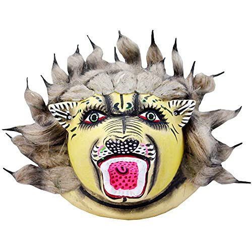 Santarms Lion Chhau MaskSantarms handicrafts Lion purulia art of folk chhau dance face mask | best home d?cor wall decorative hanging showpiece bengal chau crafts - handmade product by chhau |