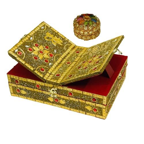 Santarms Handmade Quran Box fordable Wooden rehal holy Books Stand Quran Box Stand | rihal Stand for Quran Quran Box for Bride or Bridal | Books Stand | Quran Sharif Box - with Small Jewellery Box
