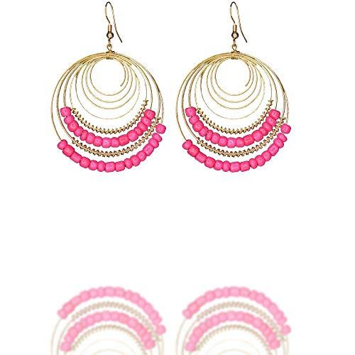 Santarms Beads Pink Earring | at Lowest price online | santarms.com